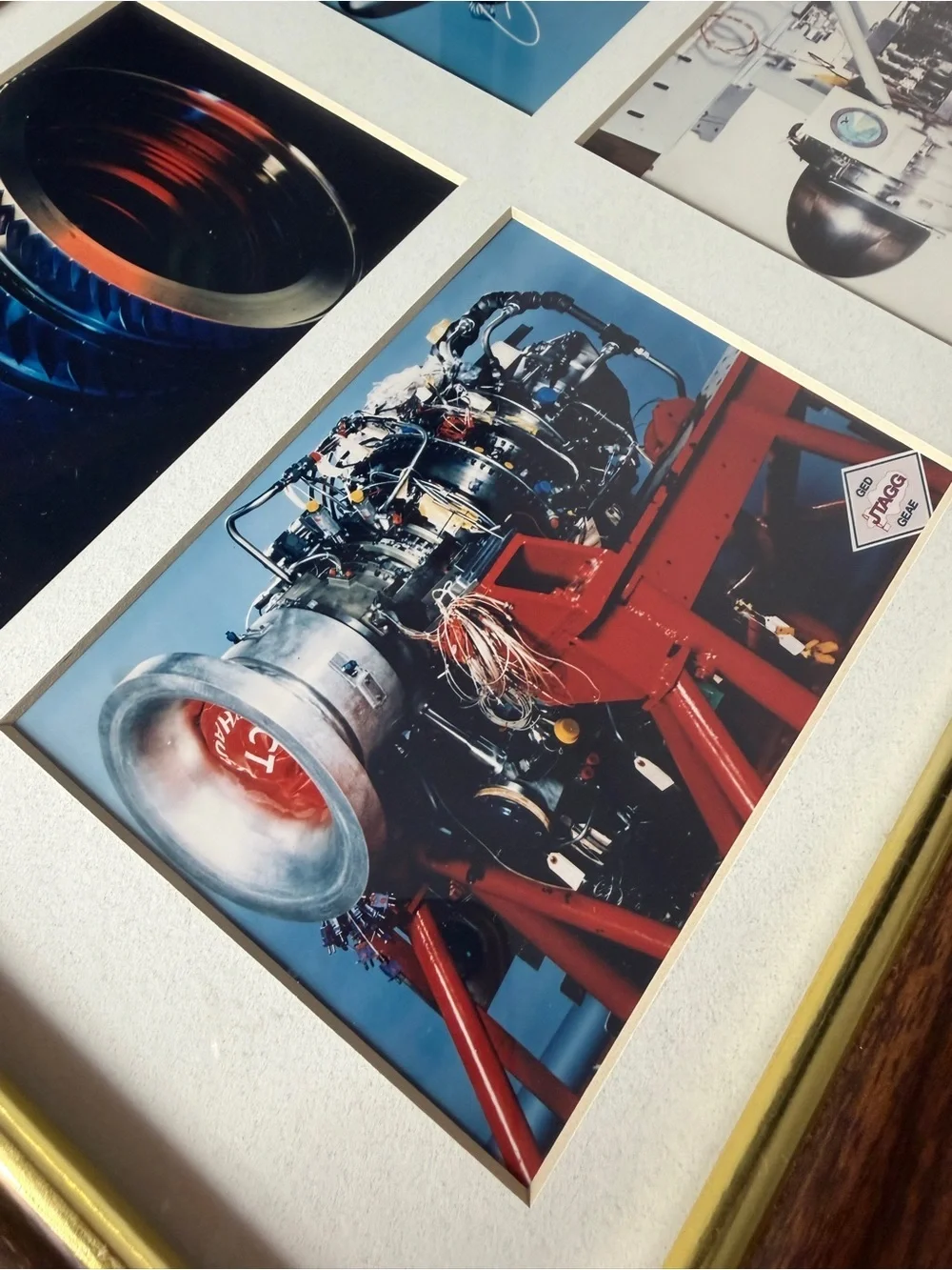 Ultra Rare GE Aviation JTAGG Jet Engine Executive Office Photo Display GEAE